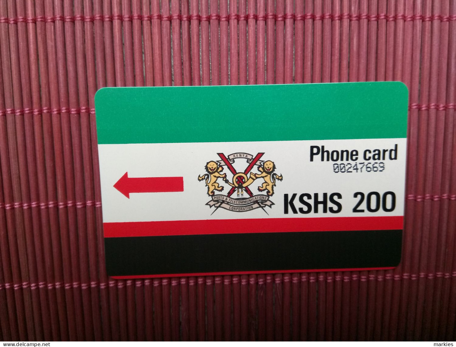 Phonecard KSHS 200 Used Rare - Kenia
