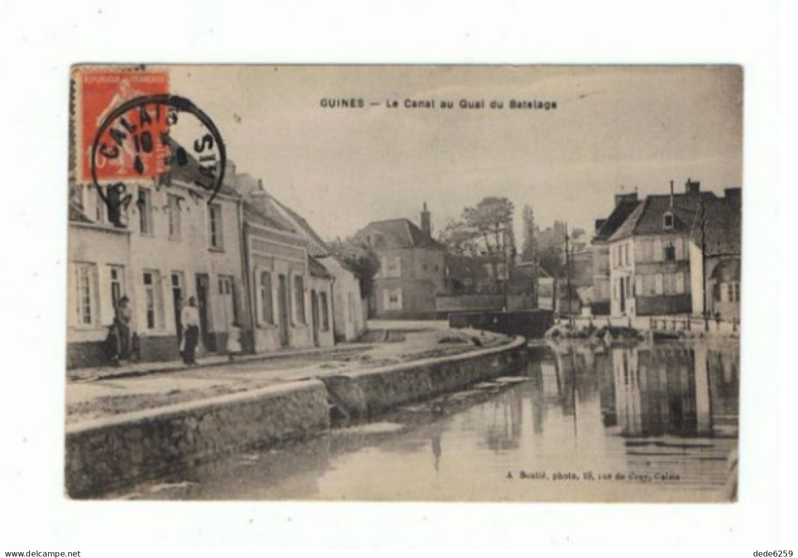 62_GUINES_le Canal Au Quai Du Batelage - Guines