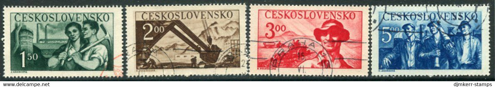 CZECHOSLOVAKIA 1950 People's Republic Anniversary Used.  Michel 614-17 - Used Stamps