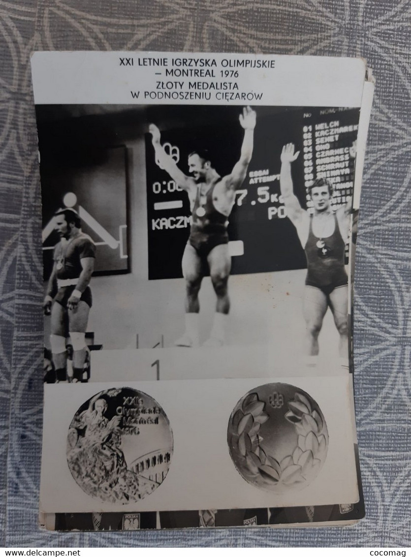 POLOGNE  HALTEROPHILIE  ZBIGNIEW KACZMAREK JEUX OLYMPIQUE DE MONTREAL 1976 - Pesistica