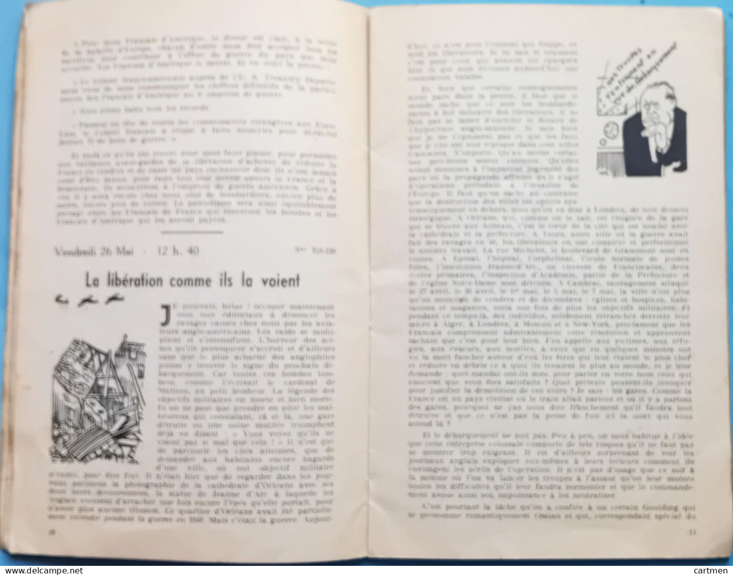 ANTIJUDAICA COLLABORATION EDITORIAUX DE PHILIPPE HENRIOT MAI 1944 SECRETAIRE A LA  PROPAGANDE - Französisch