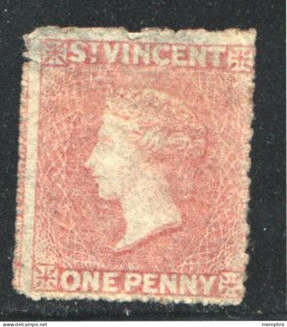 St Vincent Victoria 1d.  SG 1  Light Cancel - St.Vincent (...-1979)