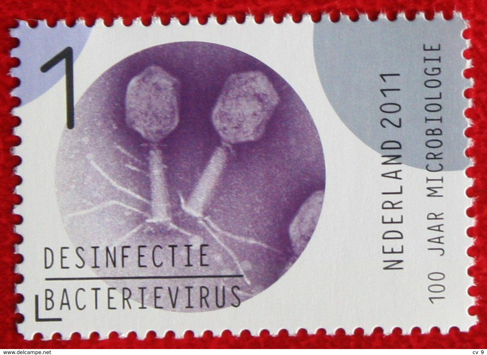 100 Jaar Ned. Vereniging Microbiologie NVPH 2842 (Mi 2878) 2011 POSTFRIS / MNH ** NEDERLAND / NIEDERLANDE / NETHERLANDS - Ongebruikt