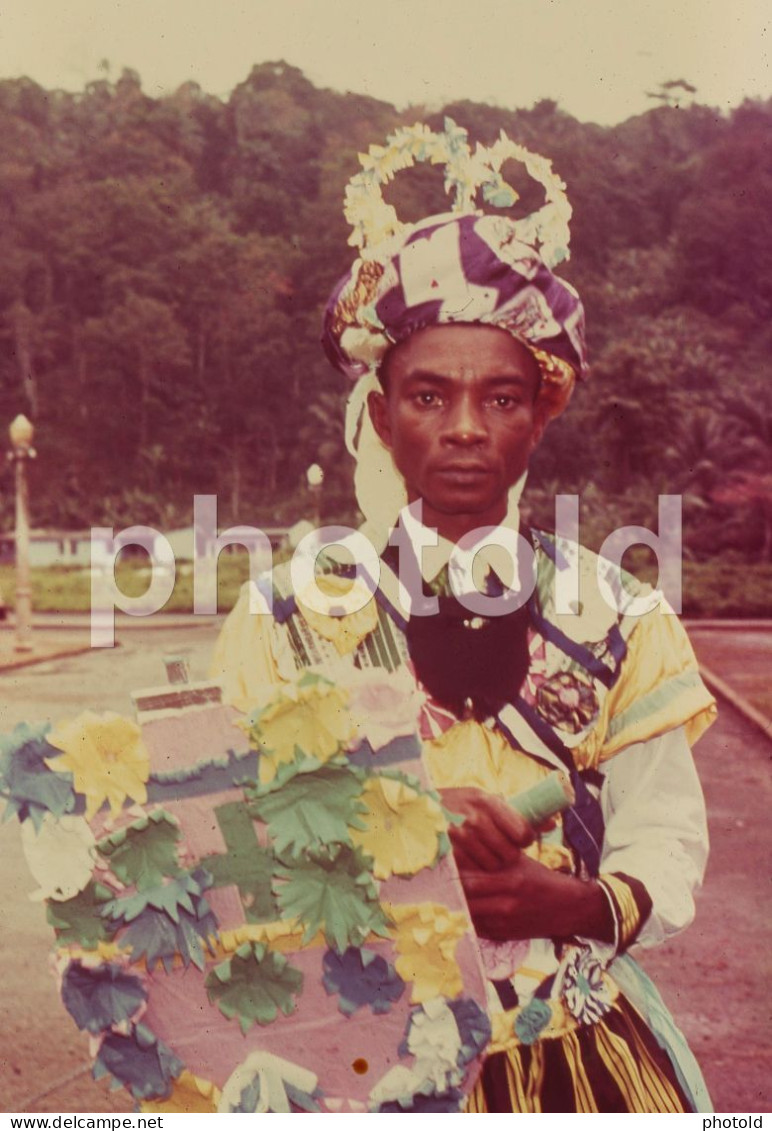 70s  FOLK SAO TOME E PRINCIPE ETHNIC TRIBE  AFRICA AFRIQUE 35mm DIAPOSITIVE SLIDE NO PHOTO FOTO NB2828 - Diapositives