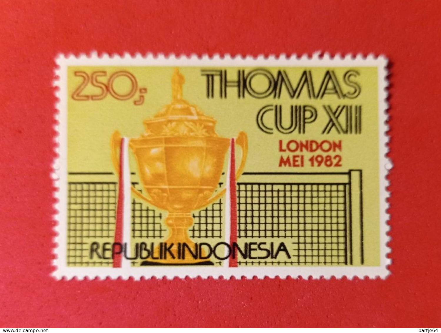 1982 Indonesia - Stamp Postfris - Badminton