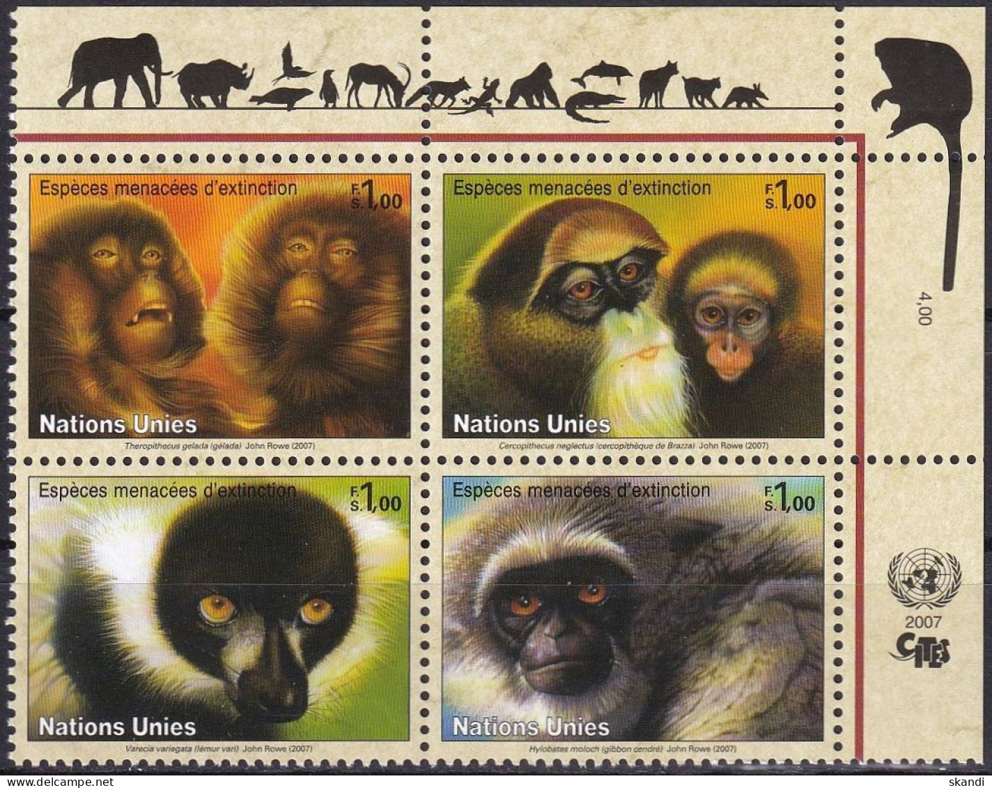 UNO GENF 2007 Mi-Nr. 561/64 ** MNH - Unused Stamps