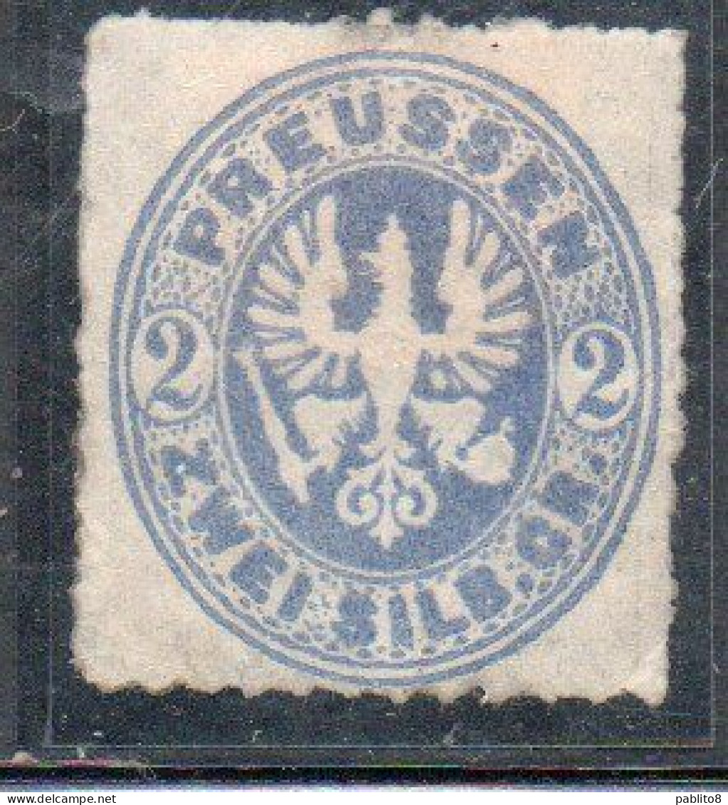 GERMANY GERMANIA GERMAN OLD STATES PREUSSEN PRUSSIA 1861 1867 COAT OF ARMS 2sg MH - Postfris