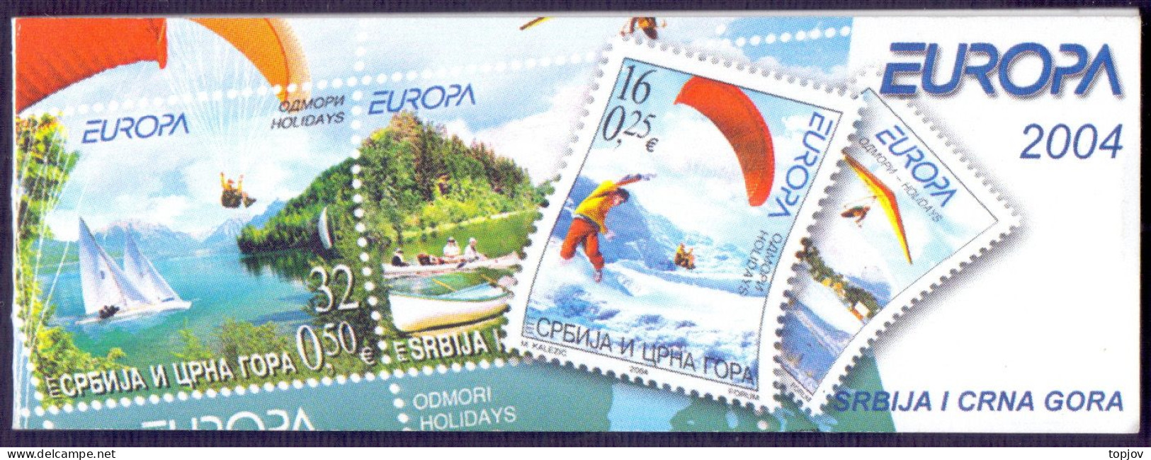 JUGOSLAVIA - EUROPA  CEPT - BOKLETS - 2004 - Postzegelboekjes