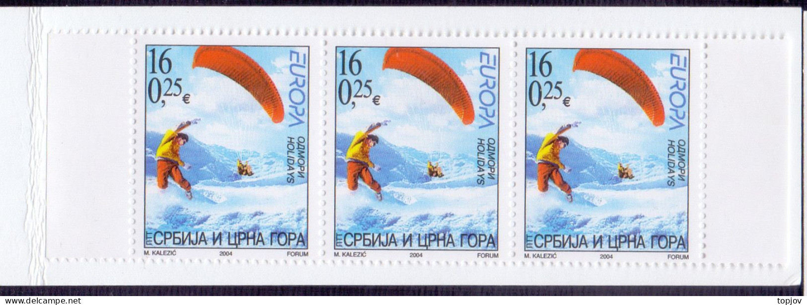 JUGOSLAVIA - EUROPA  CEPT - BOKLETS - 2004 - Cuadernillos