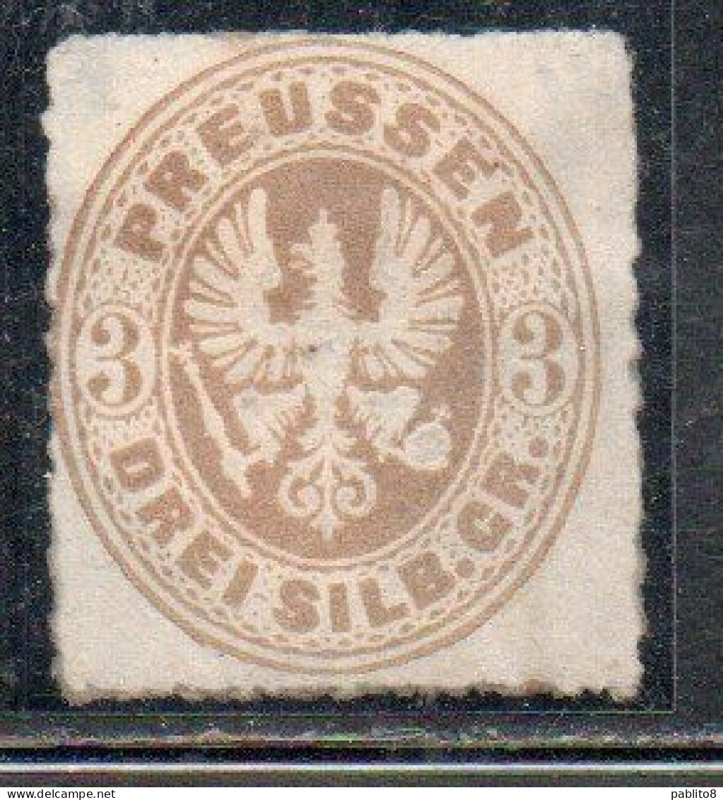 GERMANY GERMANIA GERMAN OLD STATES PREUSSEN PRUSSIA 1861 1867 COAT OF ARMS 3sg MH - Postfris