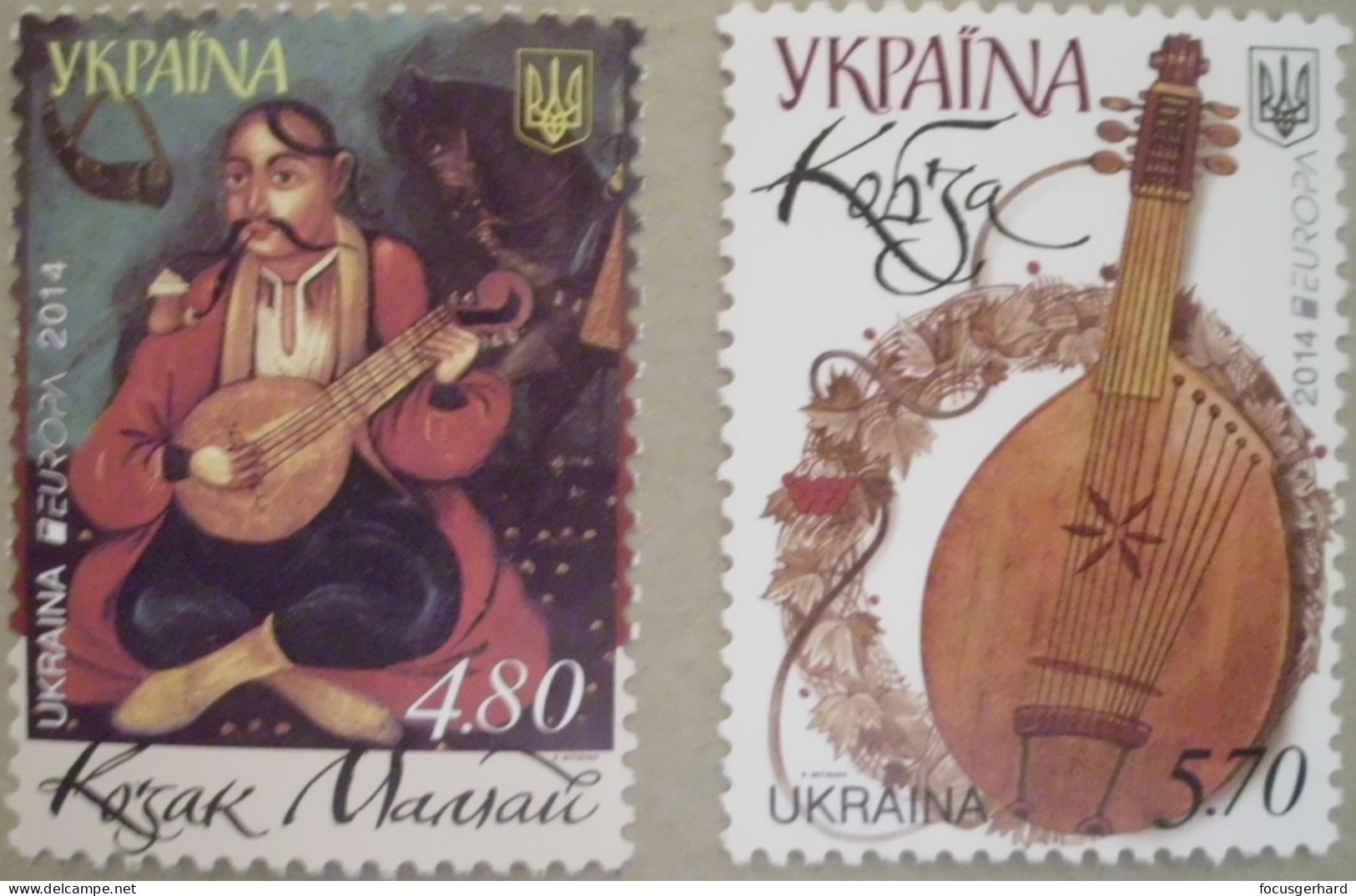 Ukraine    Europa   Cept   Musikinstrumente    2014 ** - 2014