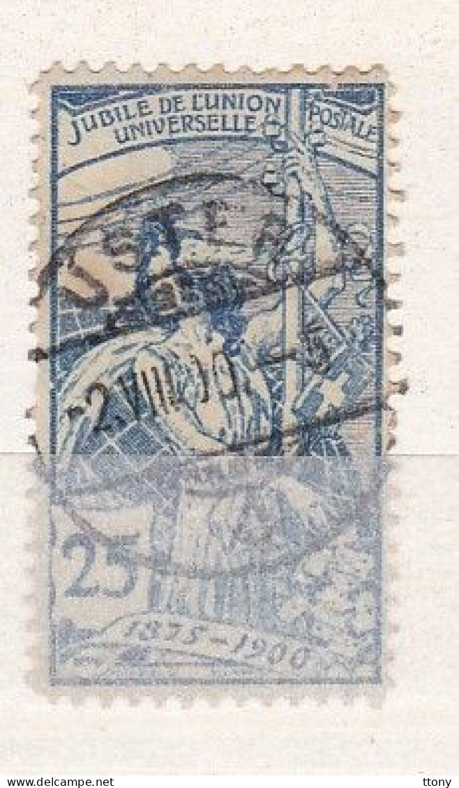 1  Timbre  Oblitéré   Suisse  Jubile De L'union Postale Universelle  N° 79     25c  Switzerland - Oblitérés