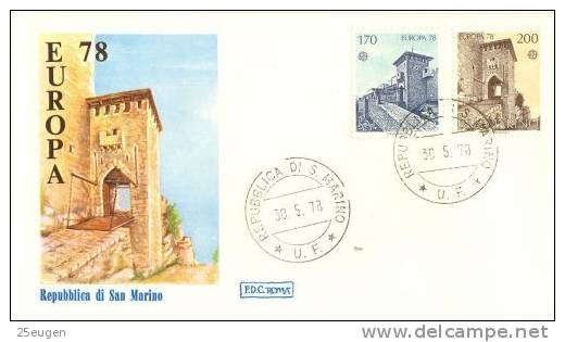 SAN MARINO  1978  EUROPA CEPT FDC - 1978