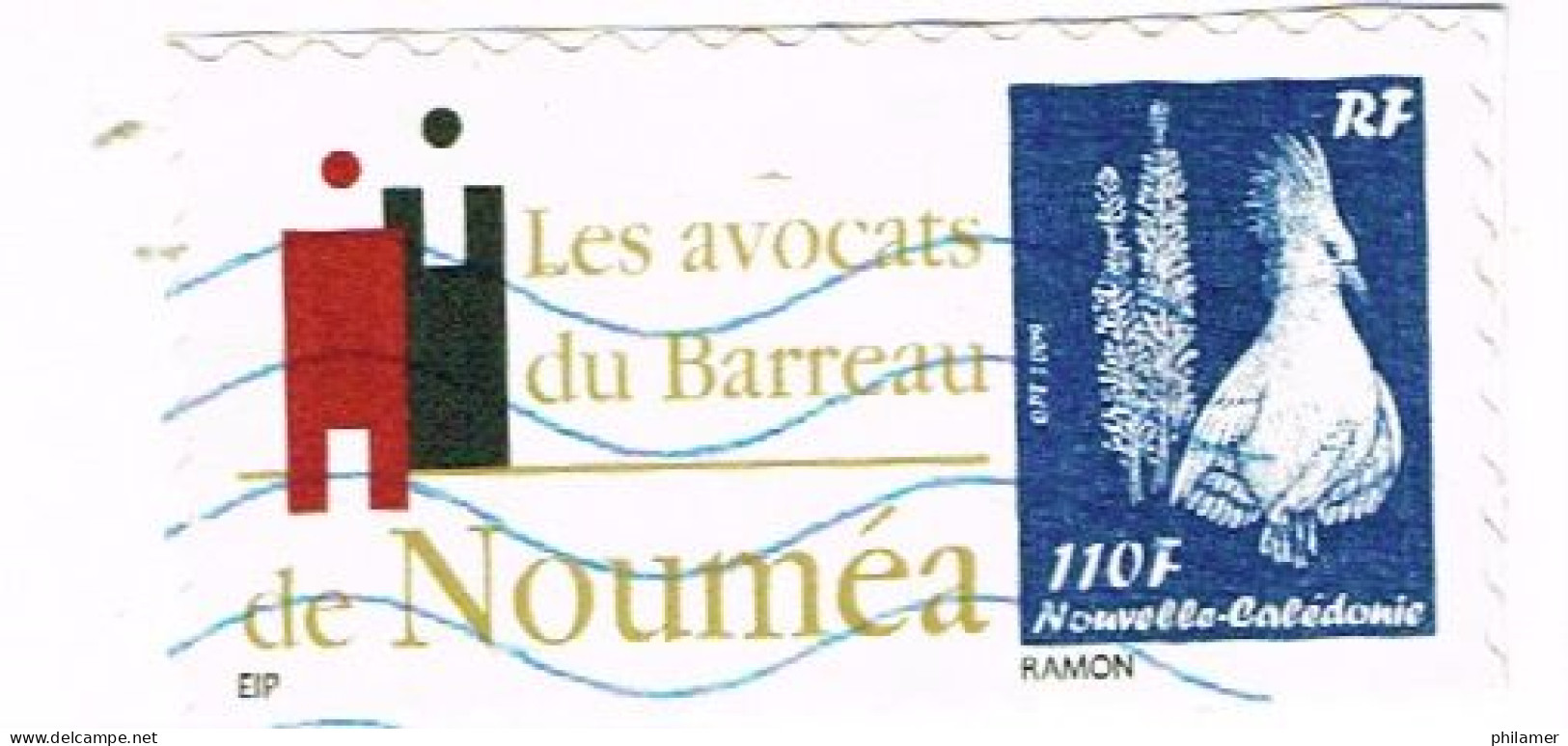 Nouvelle Caledonie Caledonia Timbre Personnalise A Moi PRIVÉ OBLITERE AVOCAT BARREAU NOUMEA CAGOU 2018 - Unused Stamps