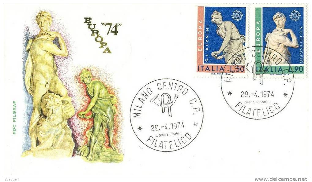 ITALY  1974  EUROPA CEPT FDC - 1974