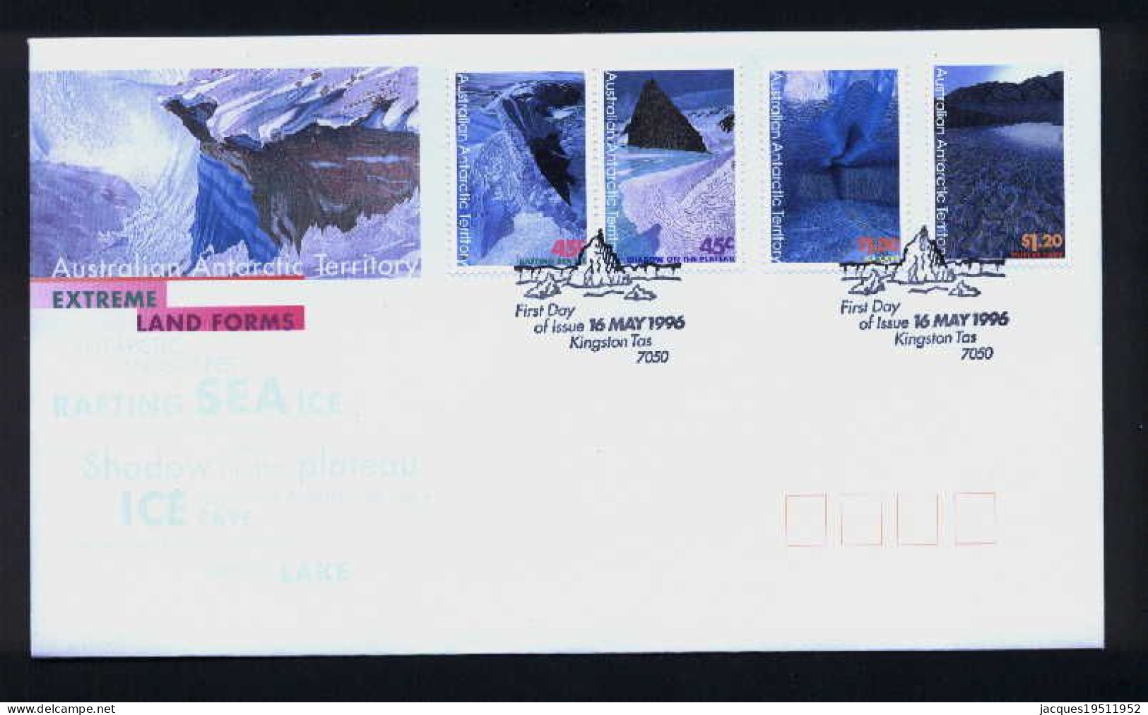 NE - AAT - 31 - Paysages Australiens- Pj 16 Mai 1996 - FDC