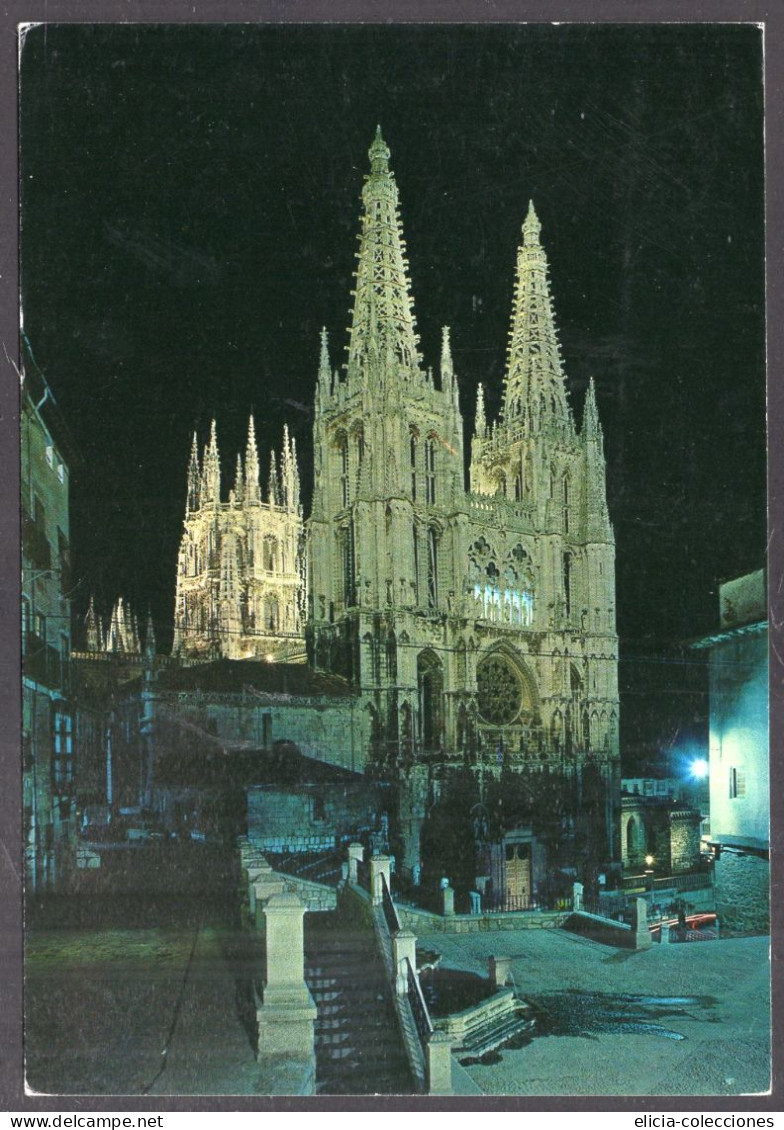 España - Postcard - Burgos - Cathedral - Night View - Burgos