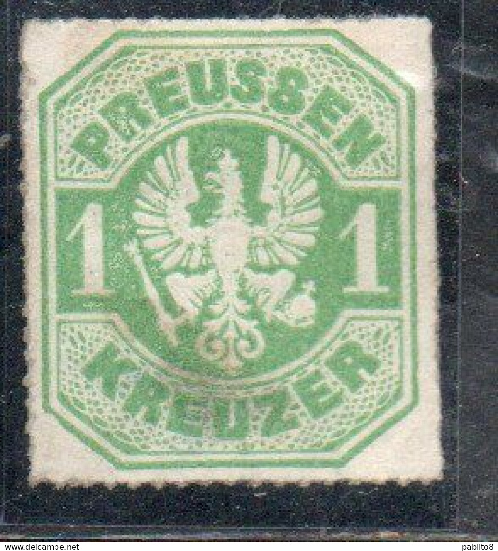 GERMANY GERMANIA GERMAN OLD STATES PREUSSEN PRUSSIA 1867 COAT OF ARMS 1kr MH - Postfris