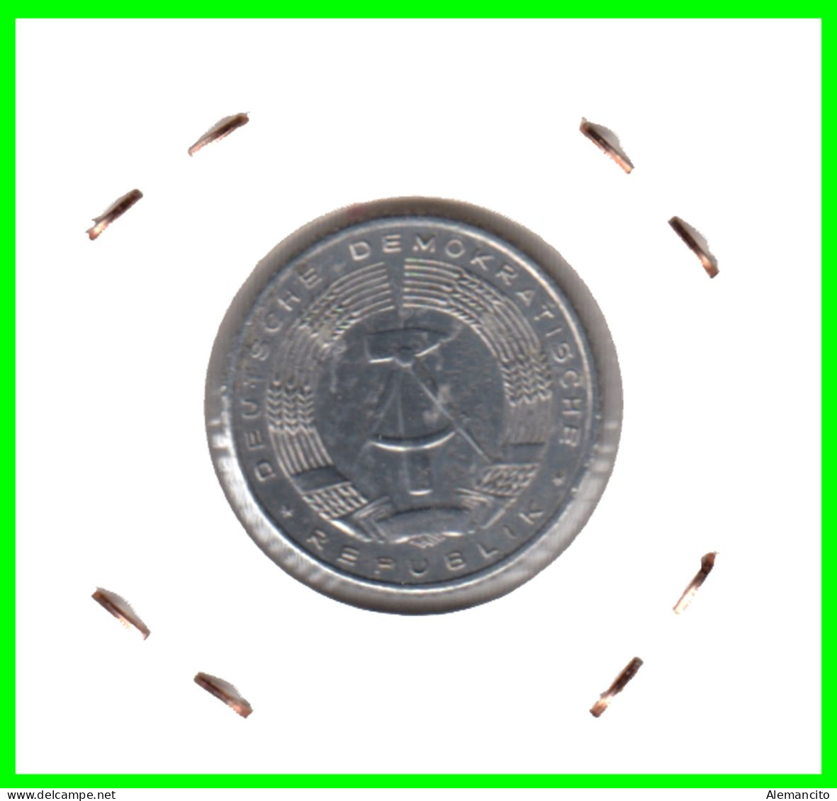 ( GERMANY DDR ) AÑO 1971 REPUBLICA DEMOCRATICA DE ALEMANIA ( DDR ) MONEDAS DE 50 PFENNING ALUMINIO - DE 23 mm. - 50 Pfennig