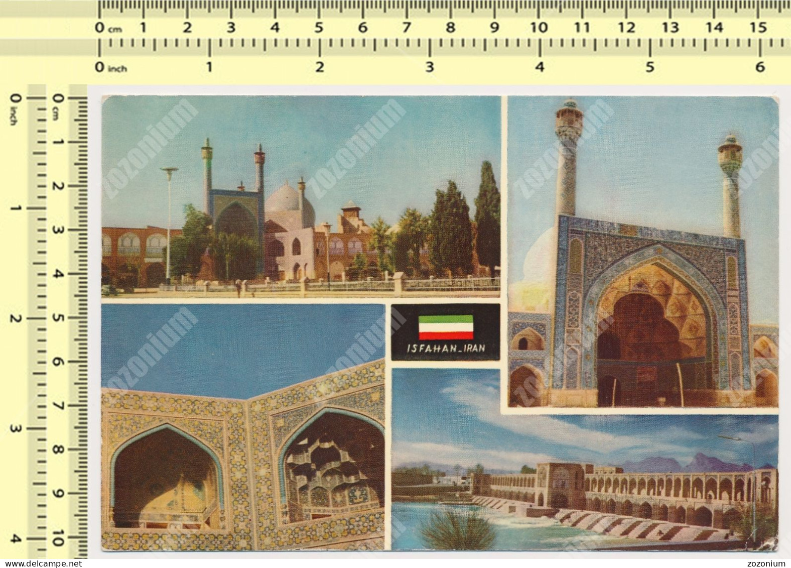 Isfahan, Iran - Historic Mosques Khajoo Bridge 1960s Mosquées Historiques Et Pont Khajoo ORG VTG POSTCARD CARTE POSTALE - Iran
