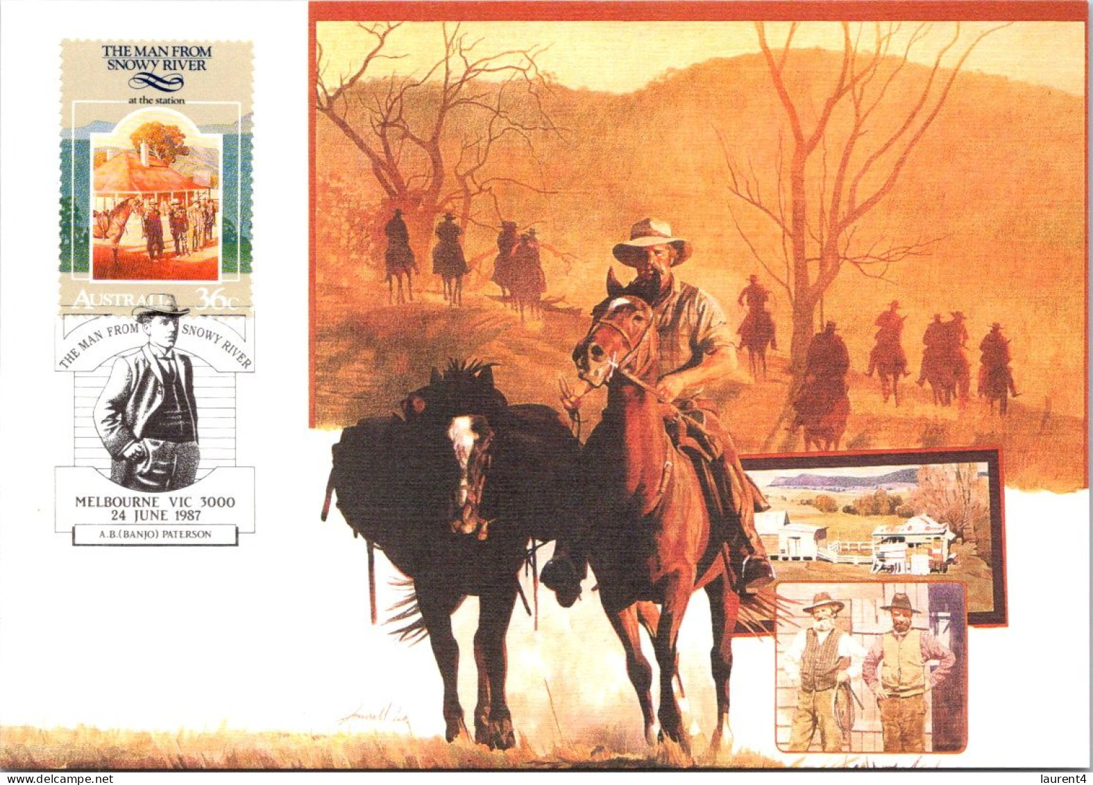 2-11-2023 (1 V10) Australia (early maxicard) The Man from Snowy River 1987 (5)