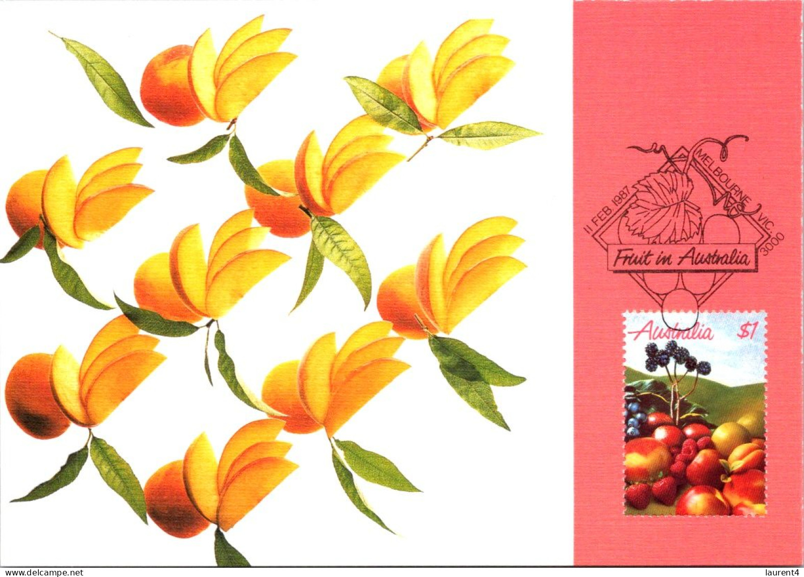 2-11-2023 (1 V10) Australia (early maxicard) Fruits - 1987 (4)