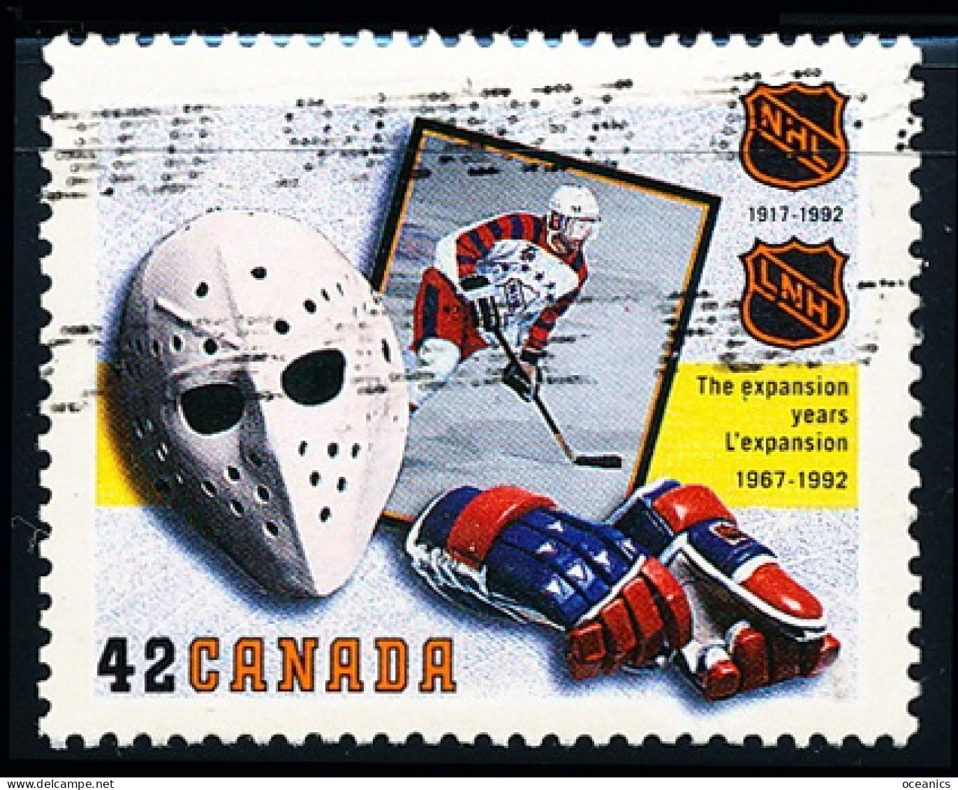 Canada (Scott No.1445 - LNH / NHL) (o) - Oblitérés