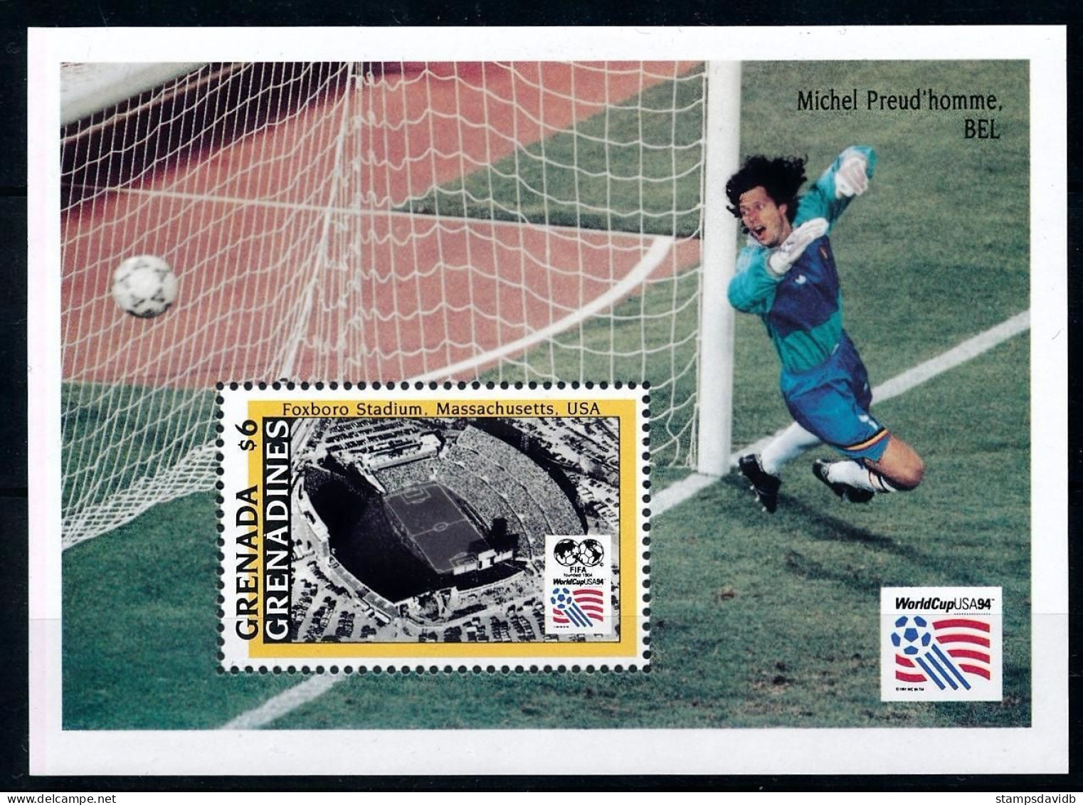 1993 Grenada Grenadines 1794/B286 1994 FIFA World Cup In USA 7,00 € - 1994 – USA