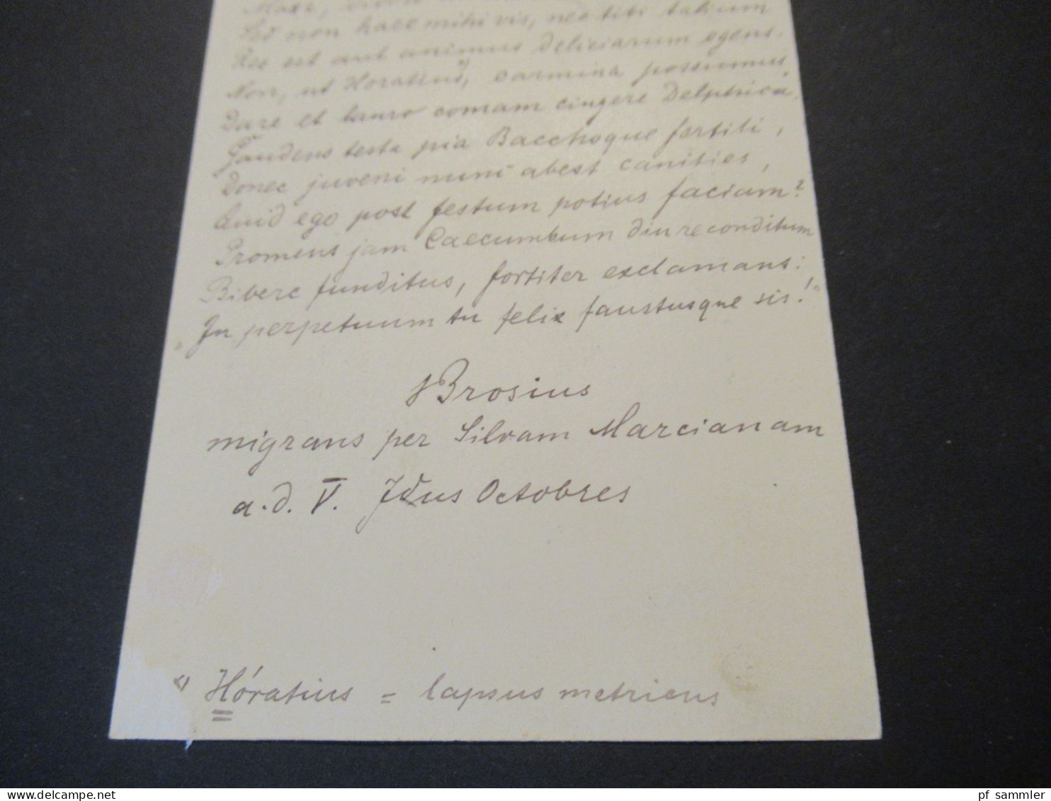 Altdeutschland Württemberg 1901 Ganzsache Stempel K1 Stuttgart Nach Brandenburg Gesendet Auf Lateinisch Geschrieben!! - Ganzsachen