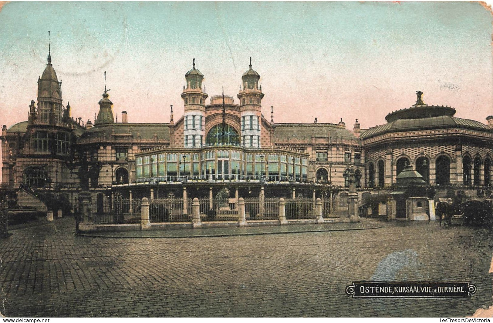 BELGIQUE - Ostende - Kursaal Vue De Derrière - Colorisé - Carte Postale Ancienne - Oostende