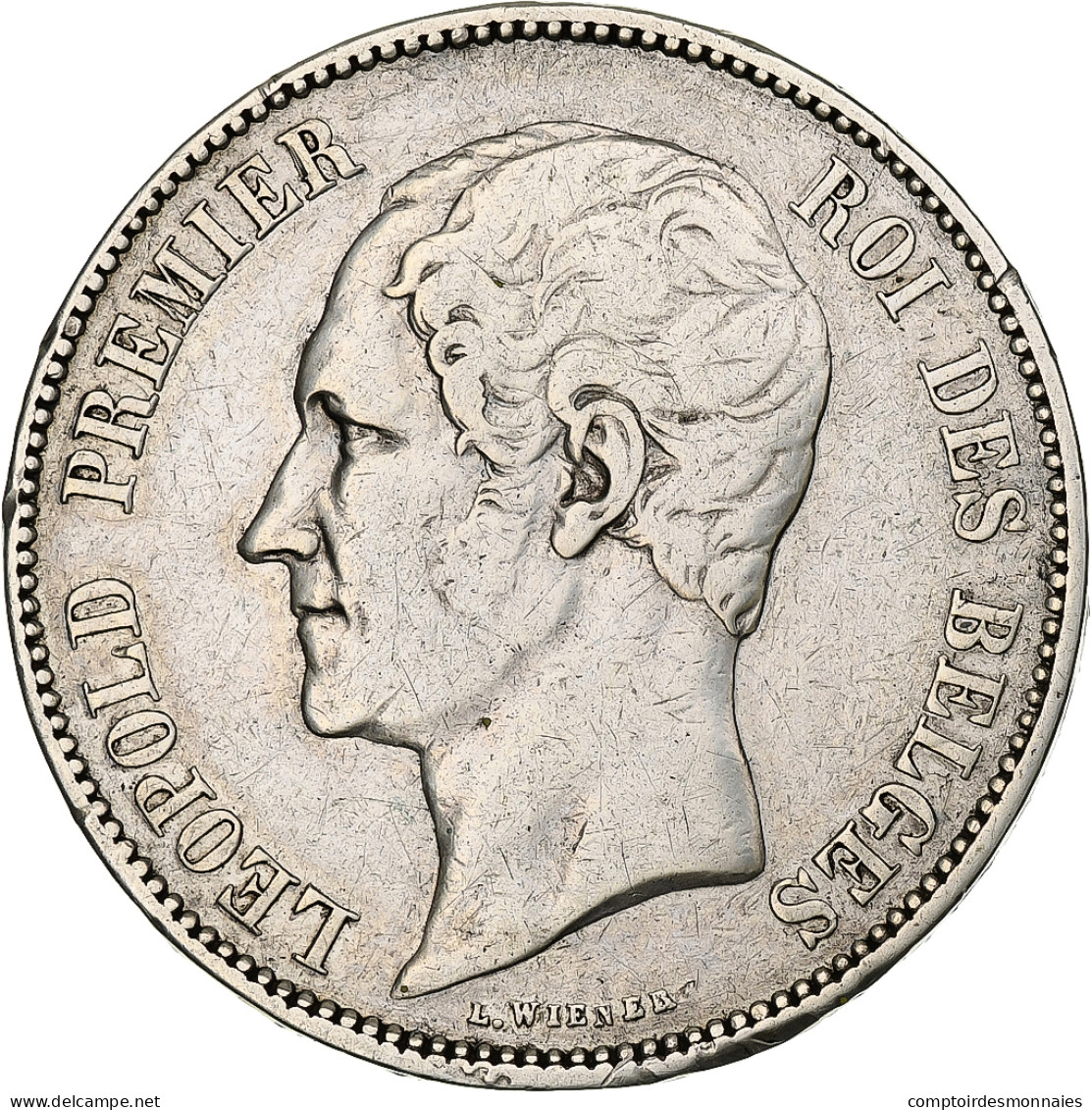 Belgique, Leopold I, 5 Francs, 5 Frank, 1850, Argent, TB+, KM:17 - 5 Francs