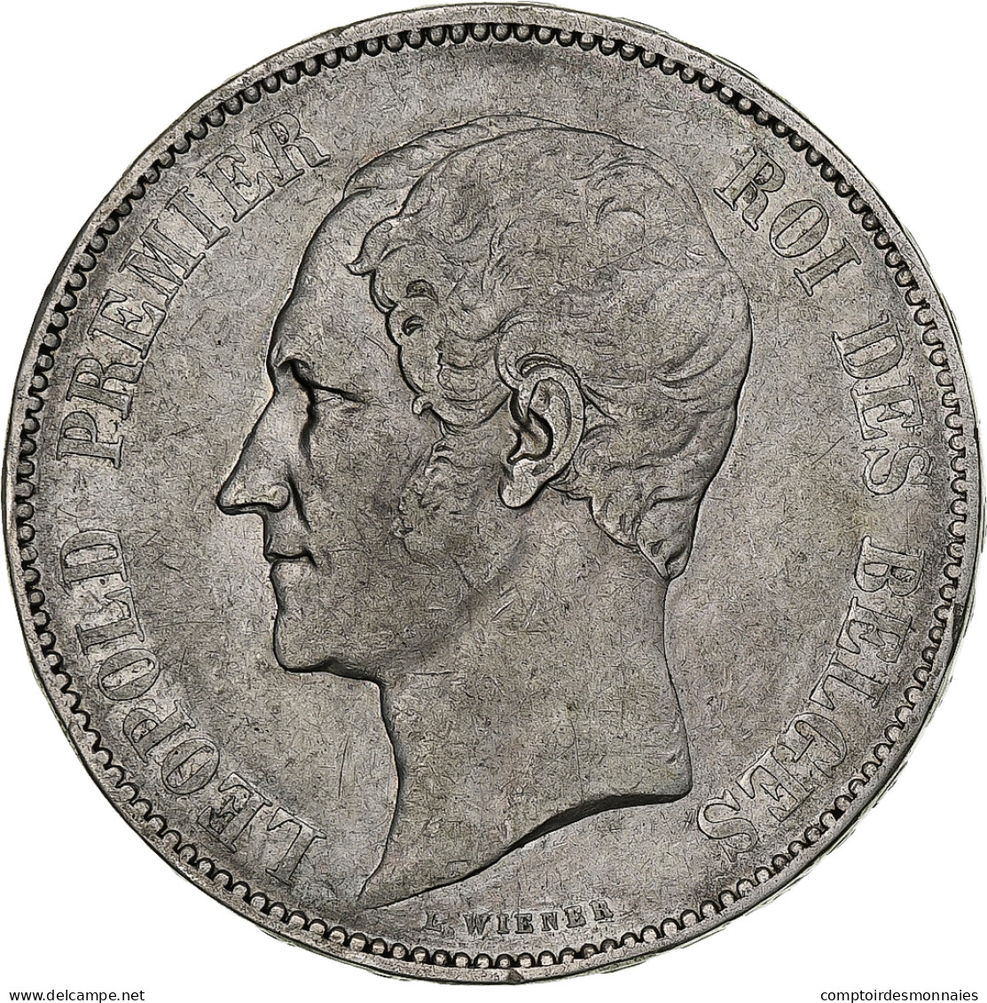 Belgique, Leopold I, 5 Francs, 5 Frank, 1853, Argent, TB+, KM:17 - 5 Frank