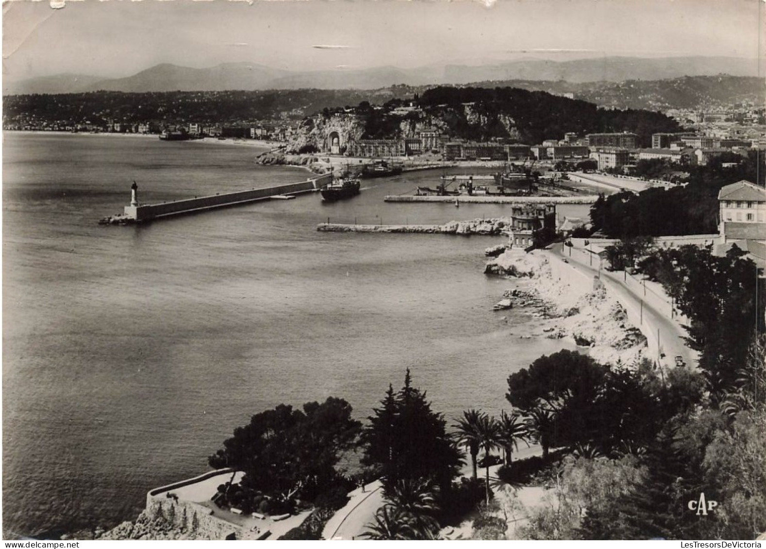 FRANCE - Nice - Vue Prise Du Mt Boron - Ville - Quai - Carte Postale Ancienne - Cartas Panorámicas