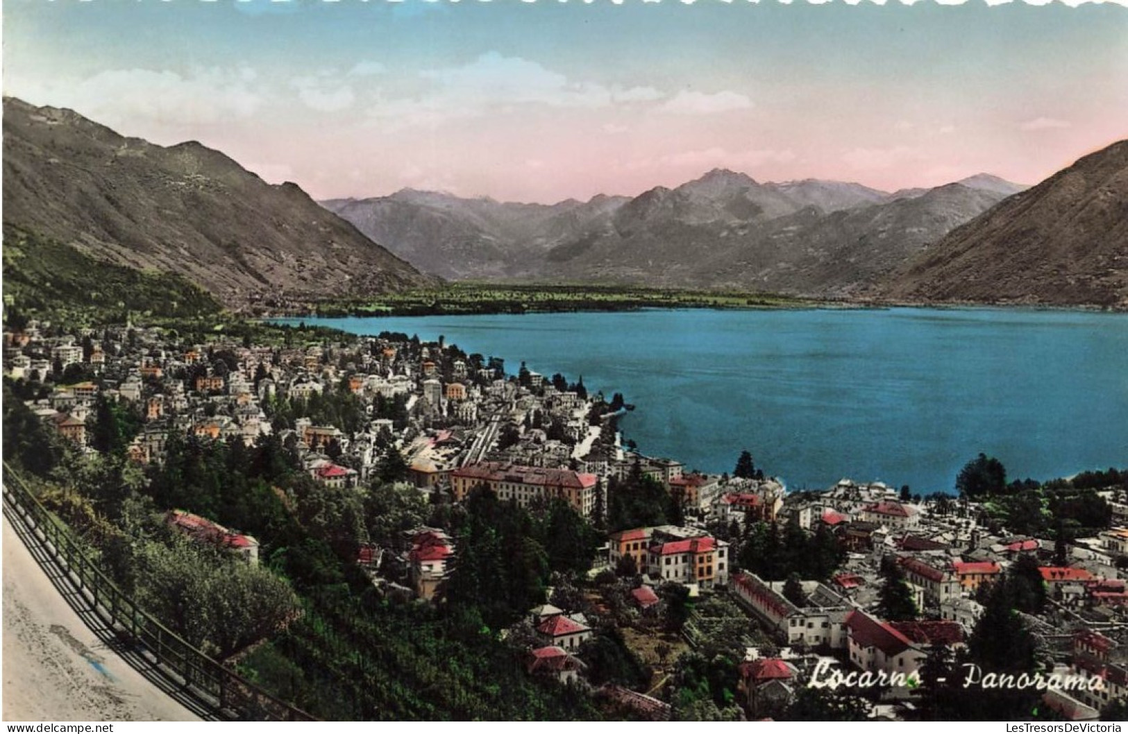 SUISSE - Locarno - Panorama - Colorisé - Carte Postale - Locarno