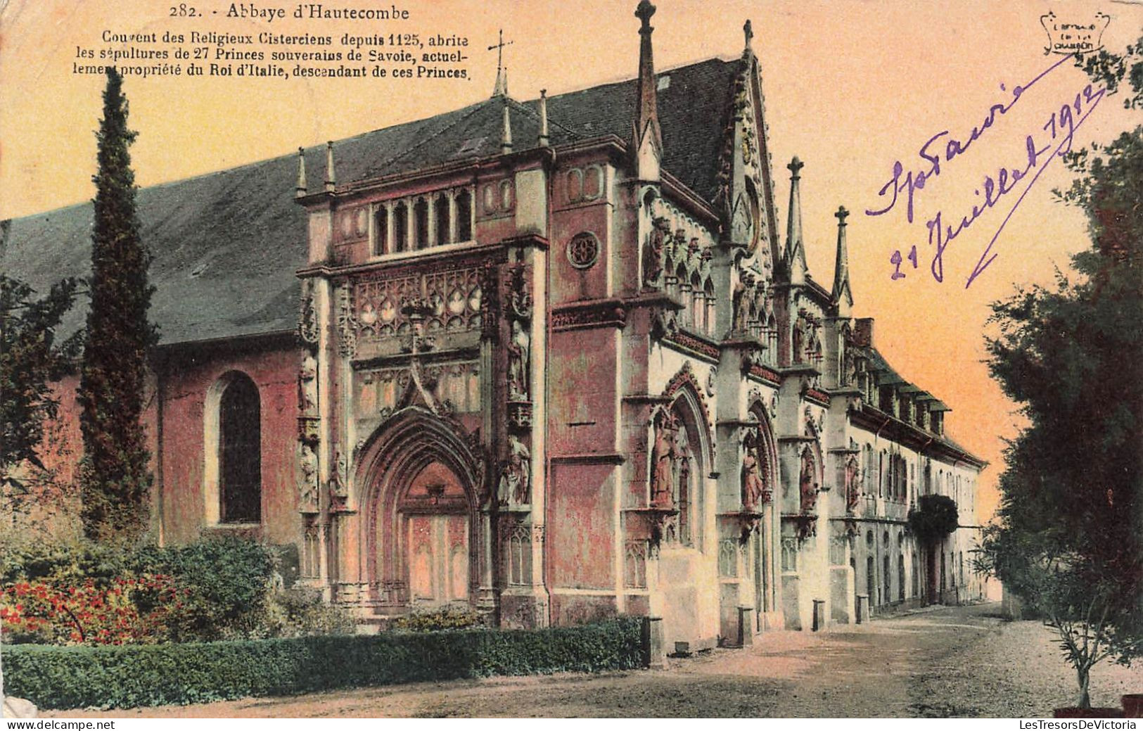 FRANCE - Aix Les Bains - Abbaye D'Hautecombe - Colorisé - Carte Postale Ancienne - Aix Les Bains