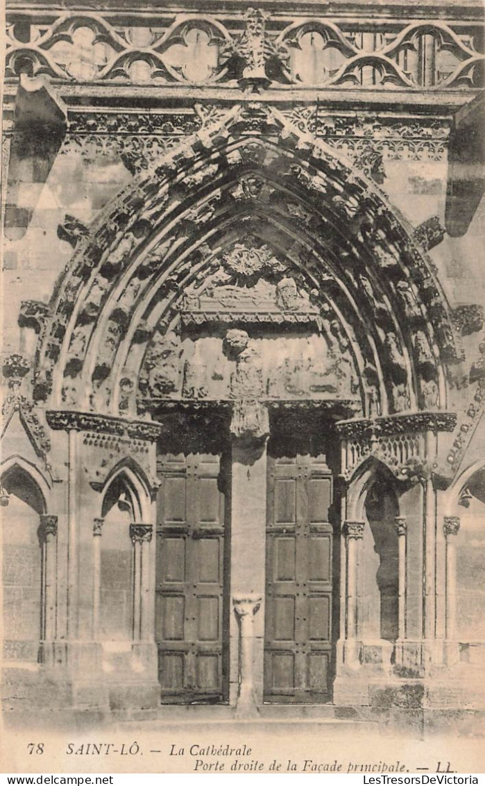 FRANCE - Saint Lô - La Cathédrale - Carte Postale Ancienne - Saint Lo