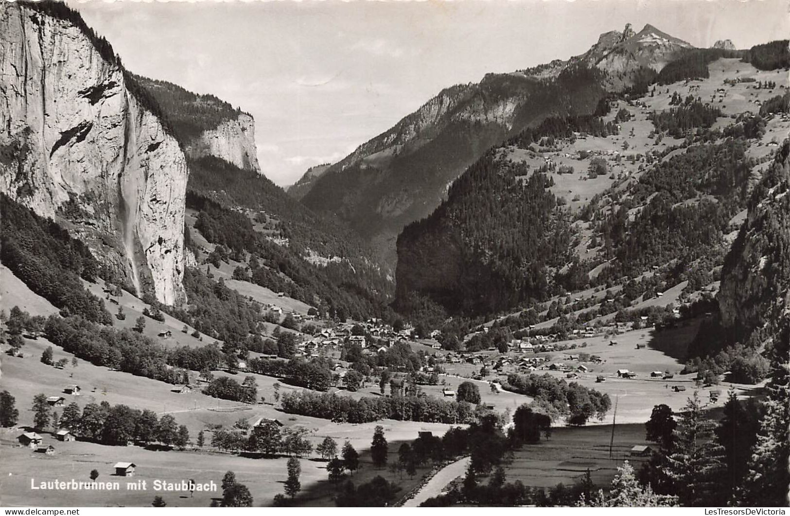 SUISSE - Bern - Lauterbrunnen Mit Staubbach - Carte Postale Ancienne - Bern