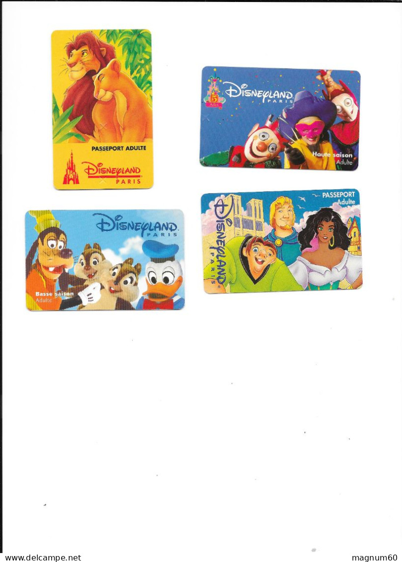 Lot De 4 Passeports Disney - Passeports Disney