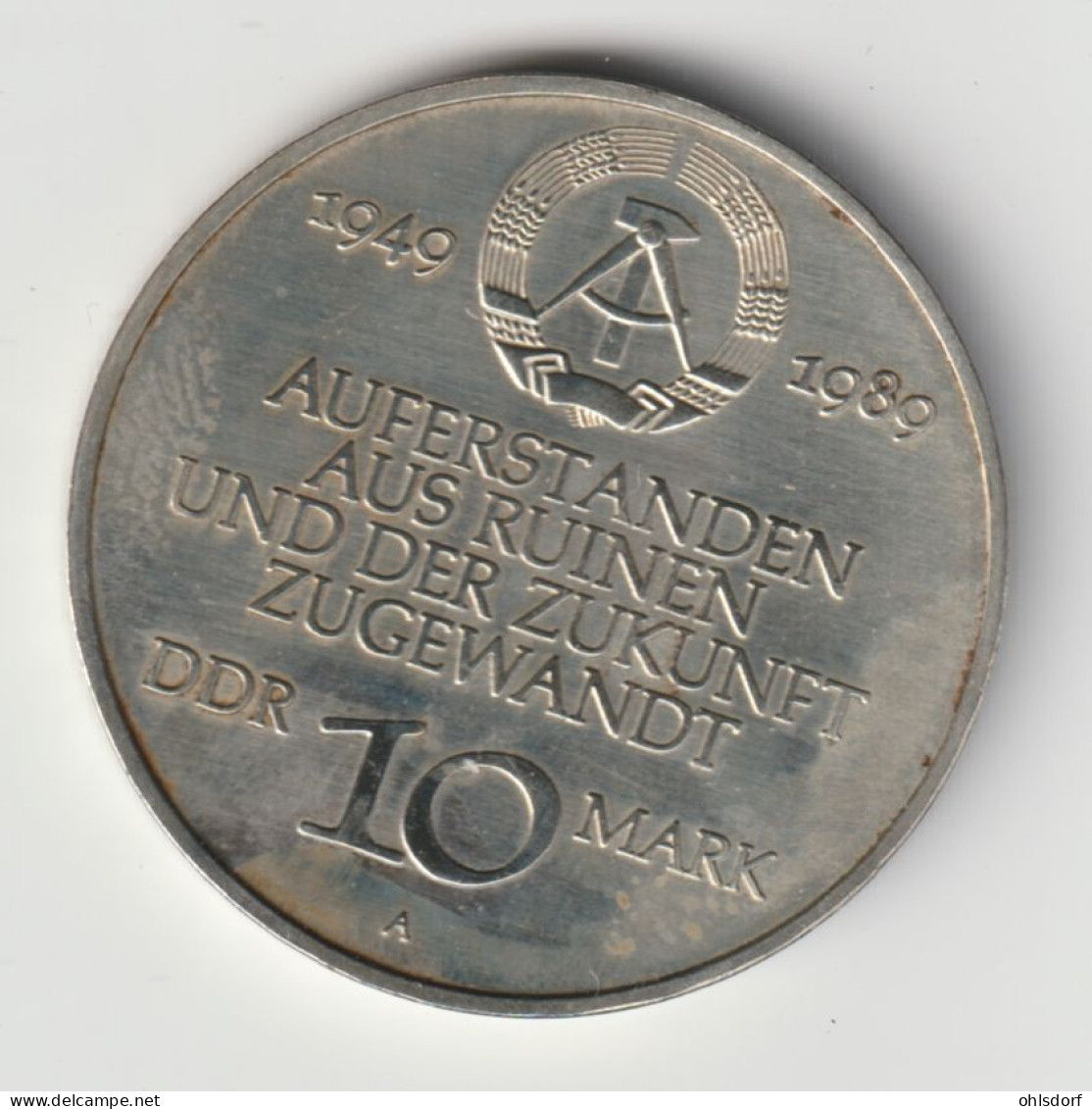 DDR 1989: 10 Mark, KM 132 - 10 Marcos