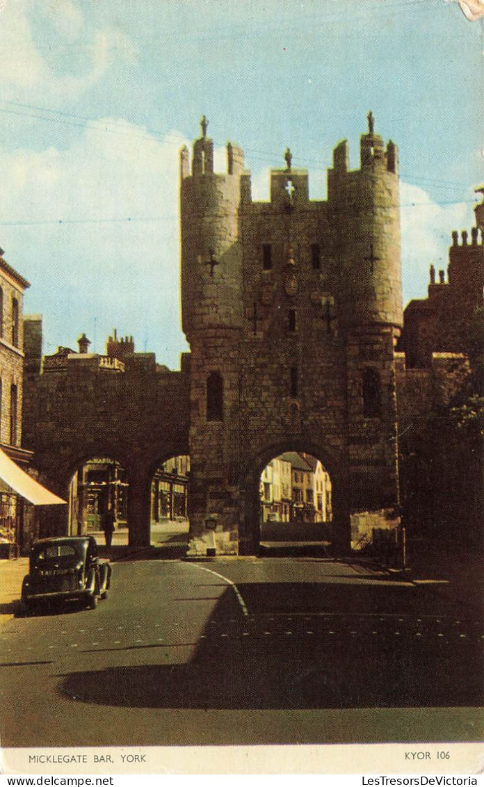 ROYAUME-UNI - Angleterre - York - Micklegate Bar - Colorisé - Carte Postale - York