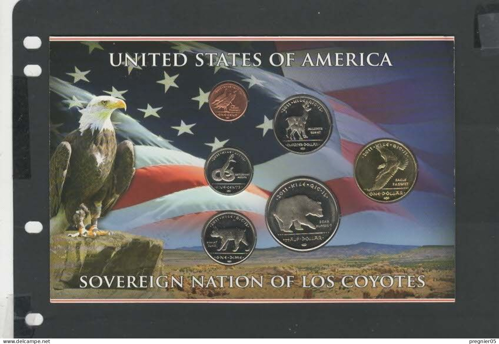 USA - Blister 6 Pièces Sovereign Nation Of Los Coyotes 2011 - Colecciones