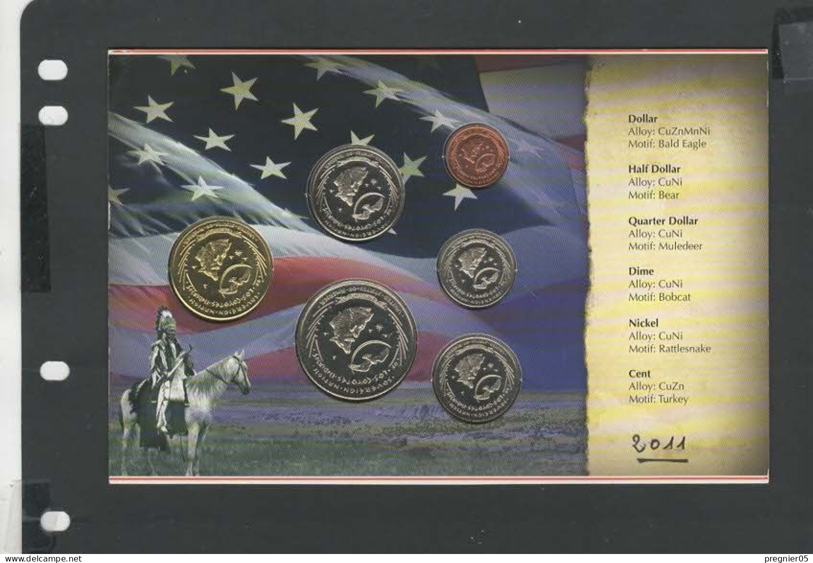 USA - Blister 6 Pièces Sovereign Nation Of Los Coyotes 2011 - Colecciones