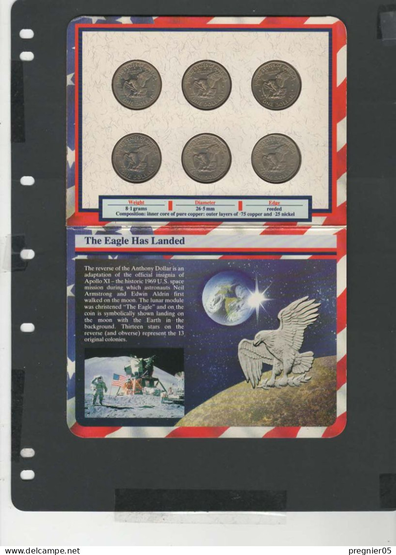 Baisse De Prix USA - Blister 6 Pièces Susan B. Anthony Dollars 1979-1980 - Verzamelingen