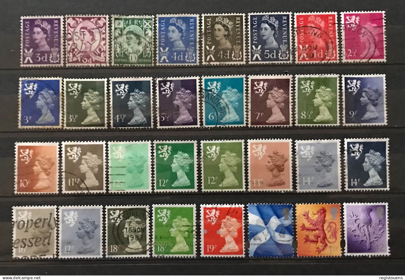 Lot De 73 Timbres Oblitérés Ecosse, Irlande Du Nord Et Pays De Galles - Zonder Classificatie