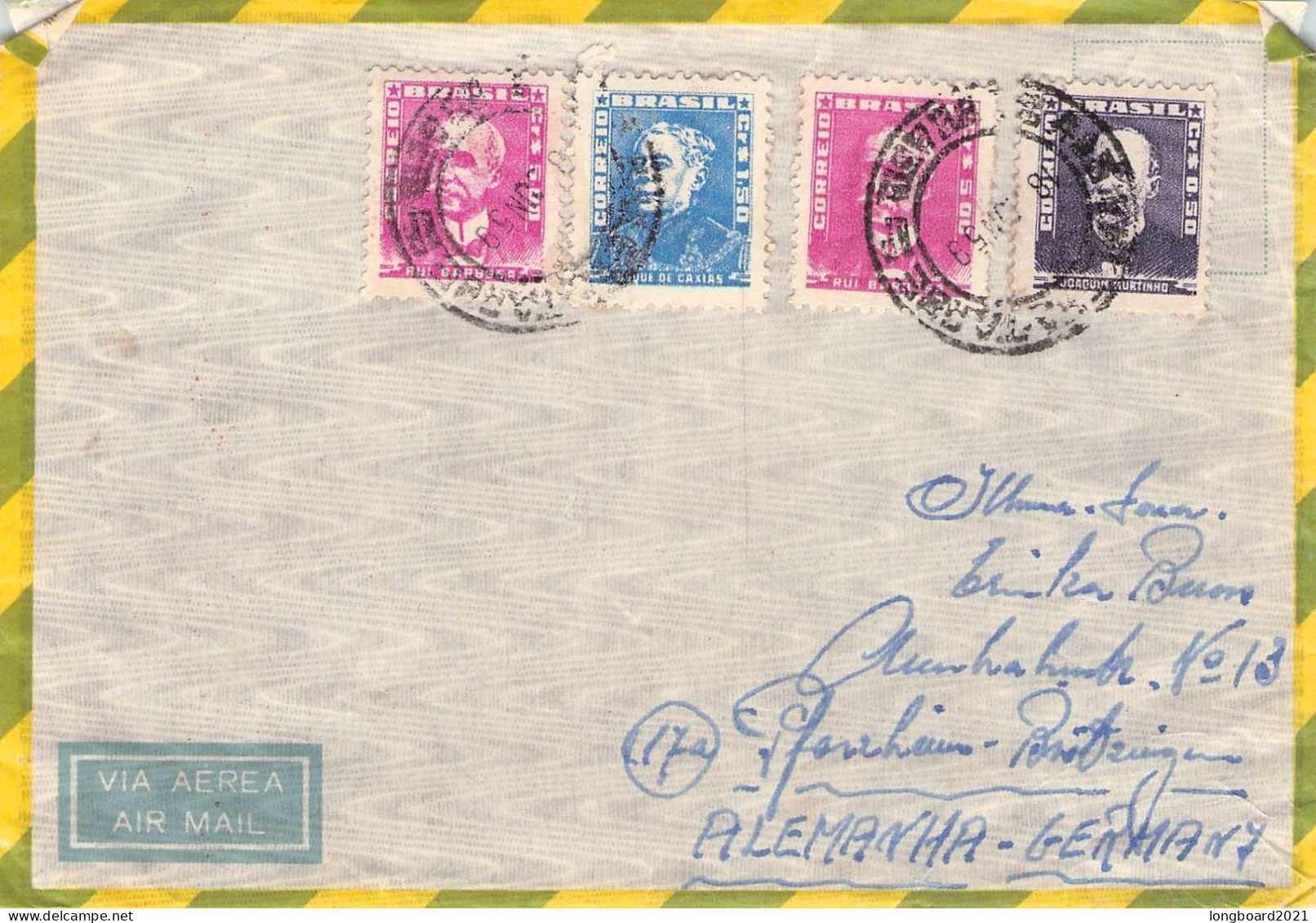 BRAZIL - AEROGRAMME 1959 - PFORZHEIM/DE  / 1259 - Luchtpost