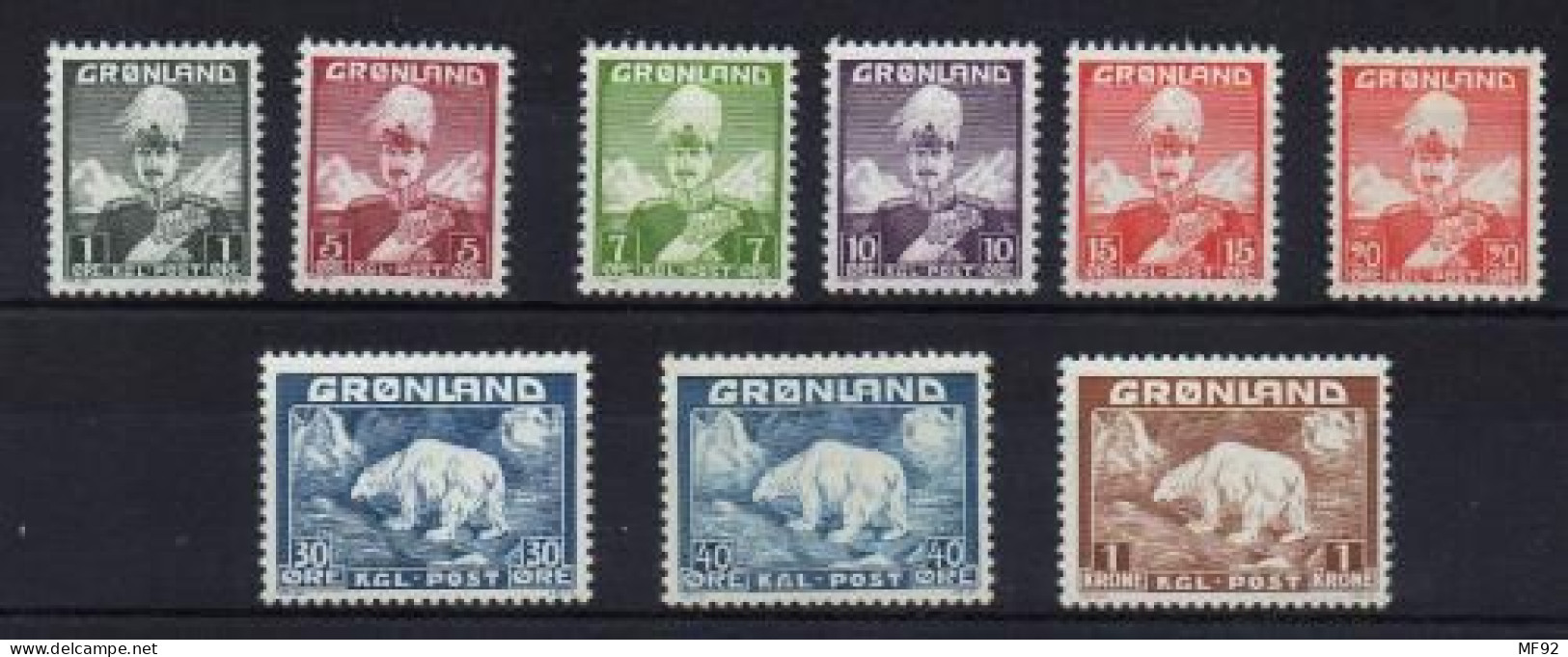 Groenlandia Nº 1/9. - Unused Stamps