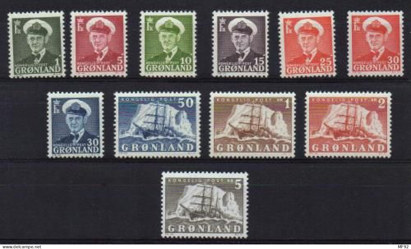 Groenlandia Nº 19/27. - Unused Stamps