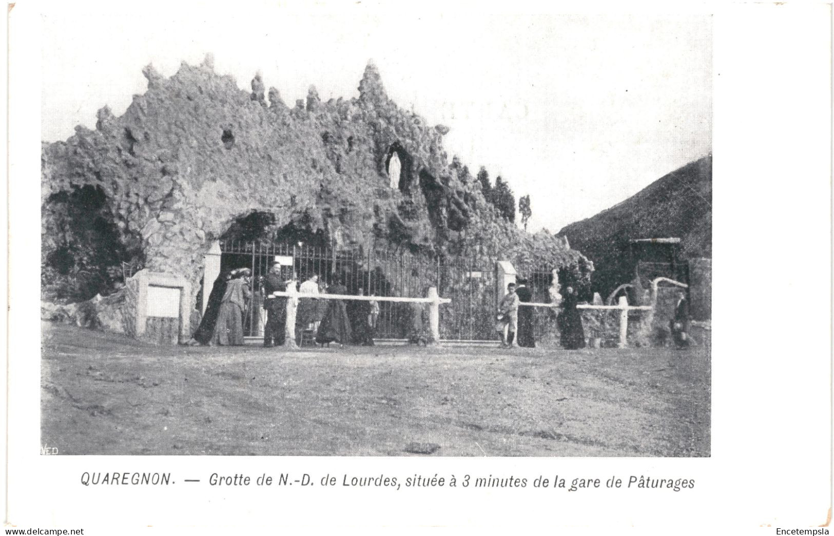 CPA Carte Postale Belgique Quaregnon Grotte De N.D. De Lourdes Début 1900  VM73327 - Quaregnon