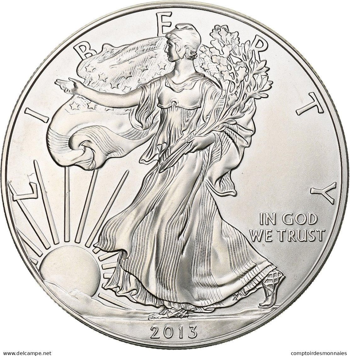 États-Unis, 1 Dollar, 1 Oz, 2013, Philadelphie, Argent, SPL, KM:273 - Silver