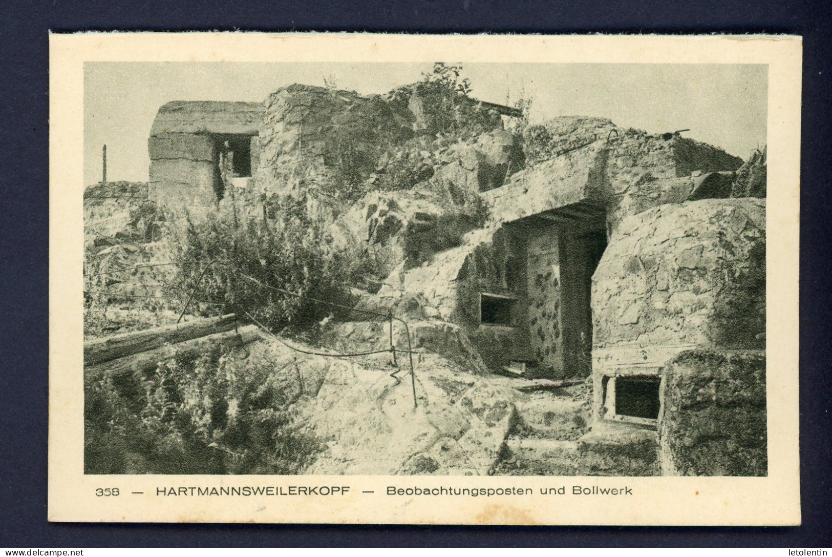 CPA - 68 - HARTMANNSWEILERKOPF - BEOBACHTUNGSPOSTEN UND BOLLWERK (POSTE D'OBSERVATION ET REMPARTS) - Cernay